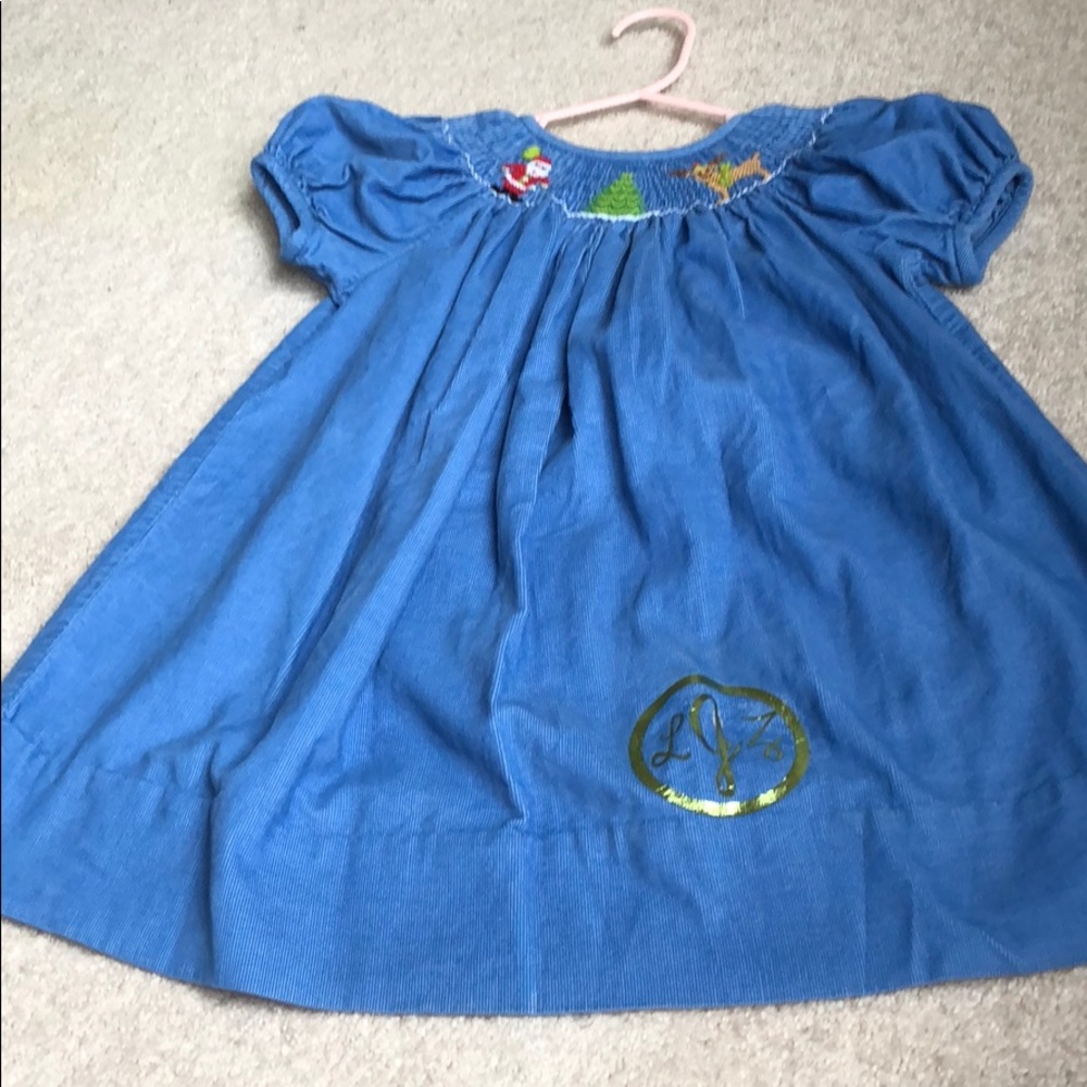 Smocked Christmas dress 24 m
